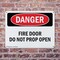 Signmission Fire Door Do Not Prop Open Danger Sign, Plastic, 10in W x 7in L, 2PK OS-2PACK-DS-P-710-L-2147 - alternate 4